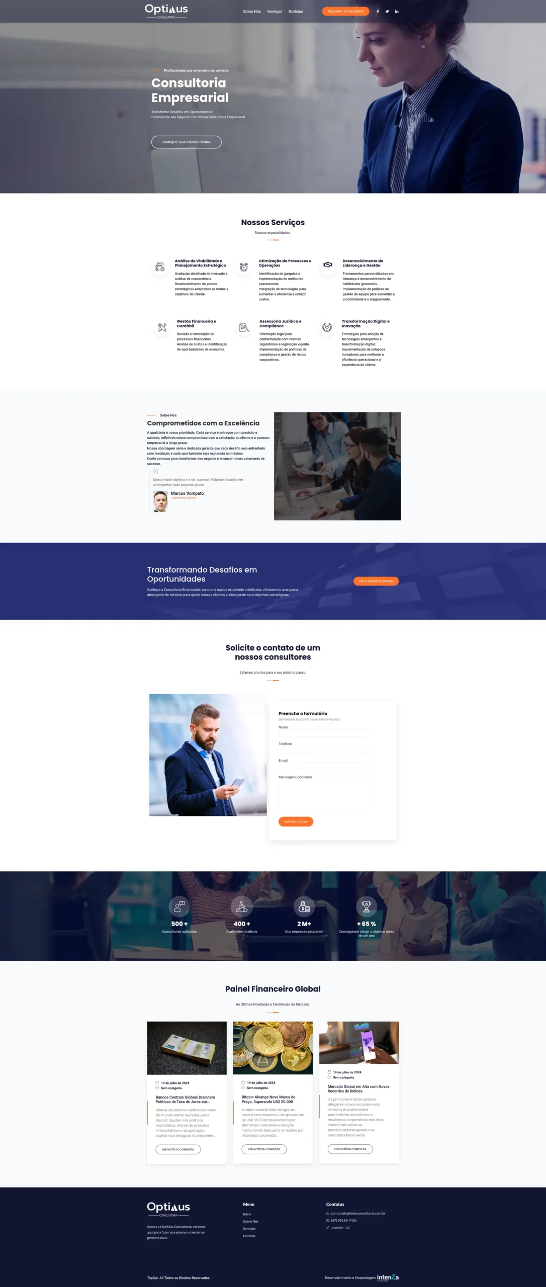 Portfólio Optimus Consultoria